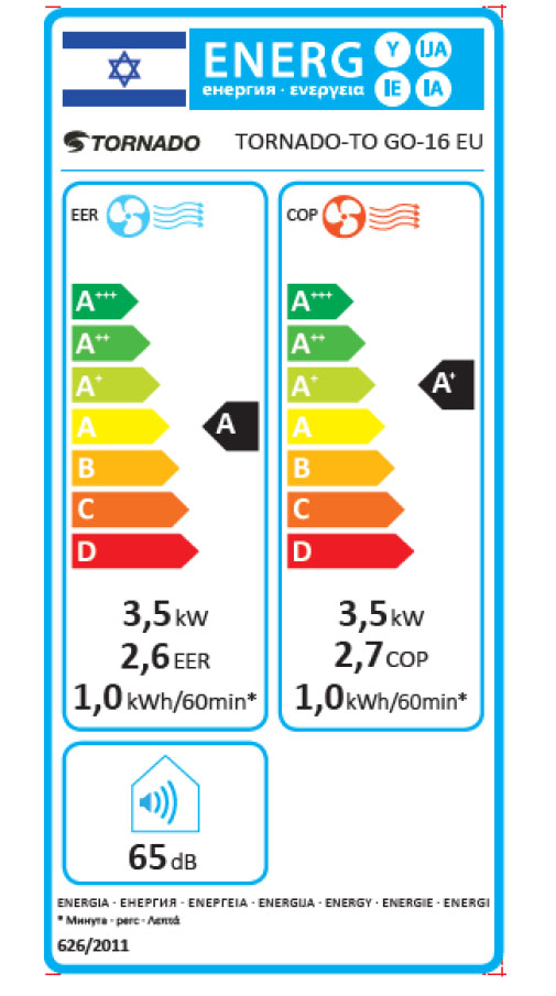 תווית אנרגיה TO GO 16 EU